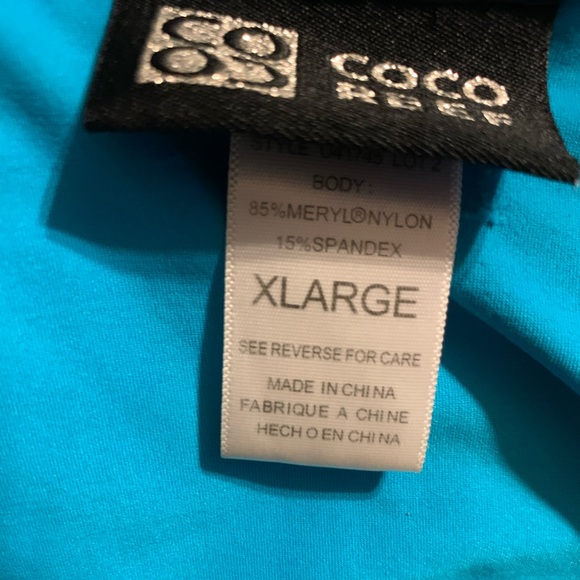 XL Coco Reef Skirted Turquoise Swim Bottom - Picture 4 of 10